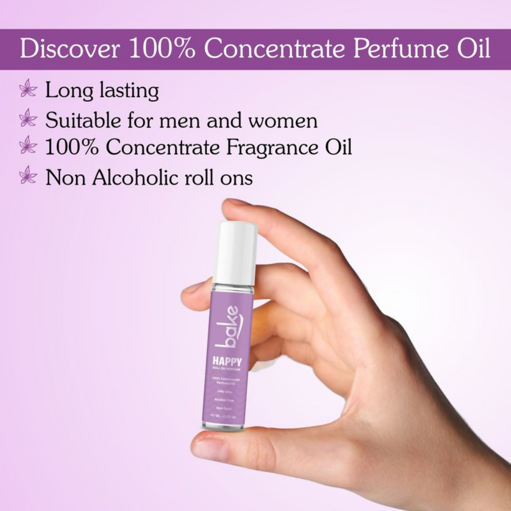 Bake Happy 100% Concentrated Perfume Oil Roll on Fragrance For Men & Women - Black Currant