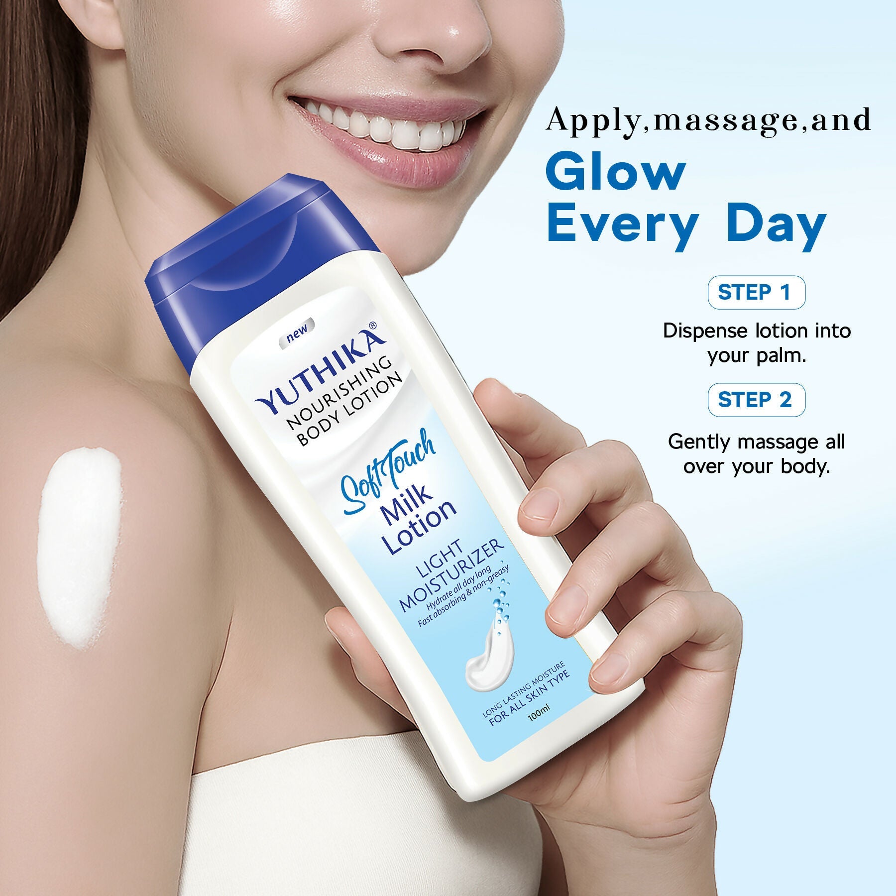 Yuthika Soft Touch Milk Body Lotion For Women & Men