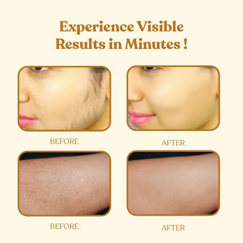 Wipness Natural Chocolate Facial Hair Removal Powder