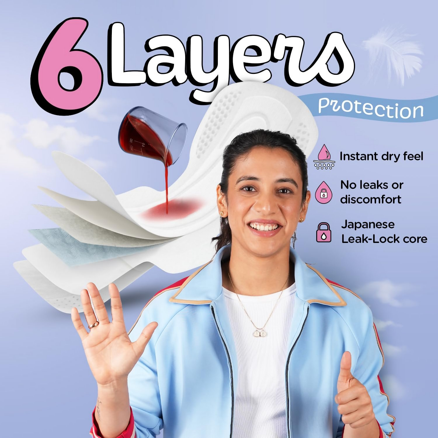Pee Safe Comfort Ultra Thin Sanitary Pads For Women - XL