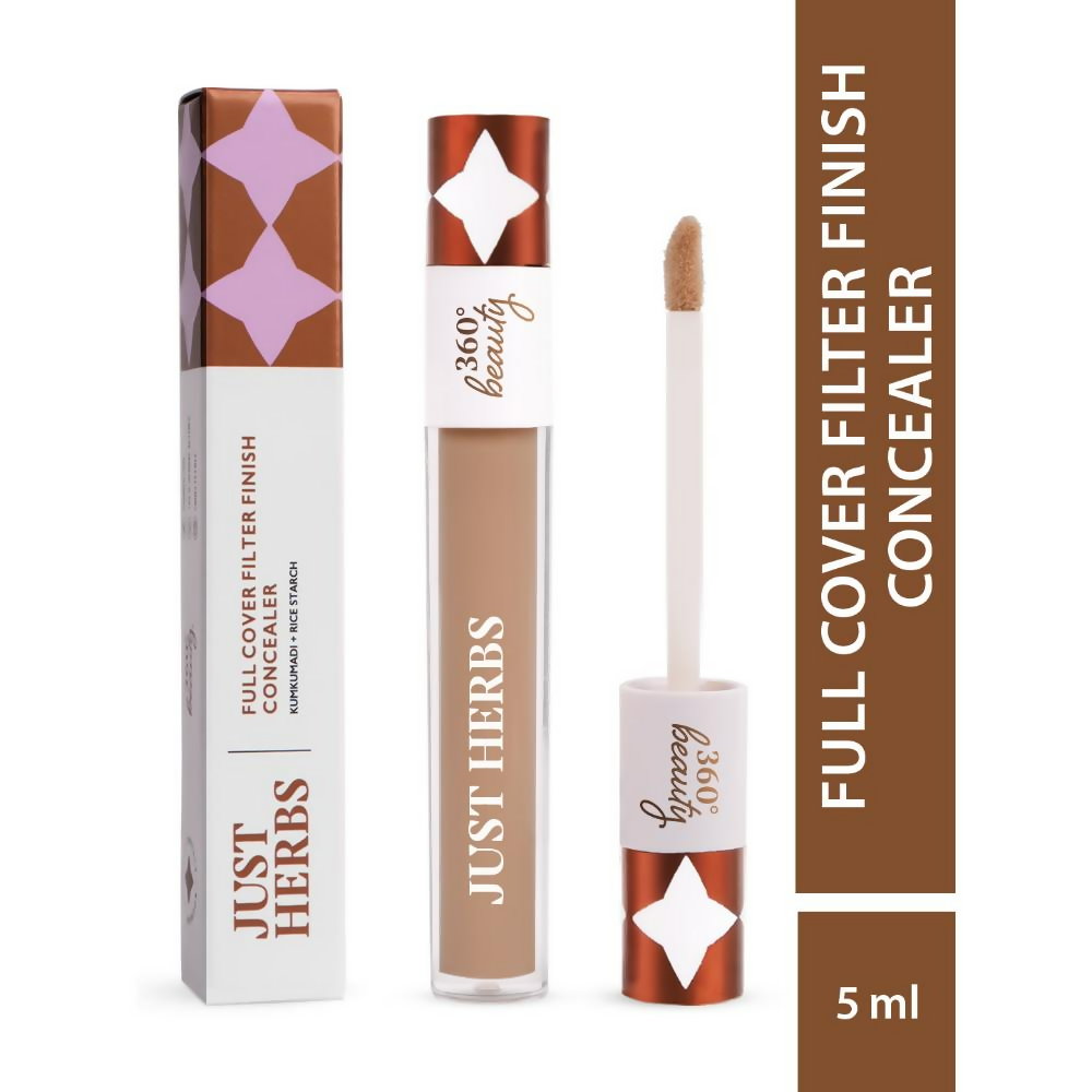 Just Herbs Full Cover Natural Filter Finish Concealer - Caramel