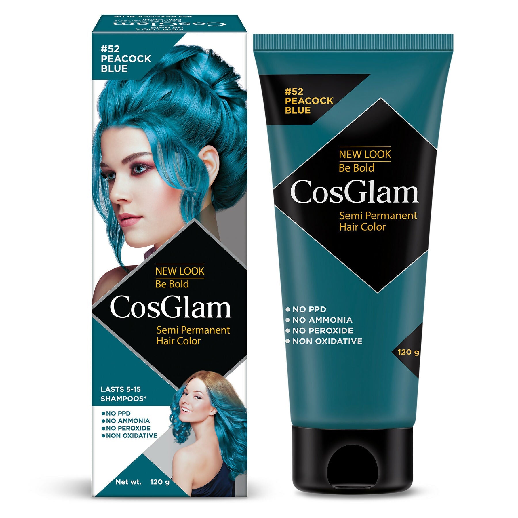 Cosglam Semi Permanent Hair Color for Women & Men (