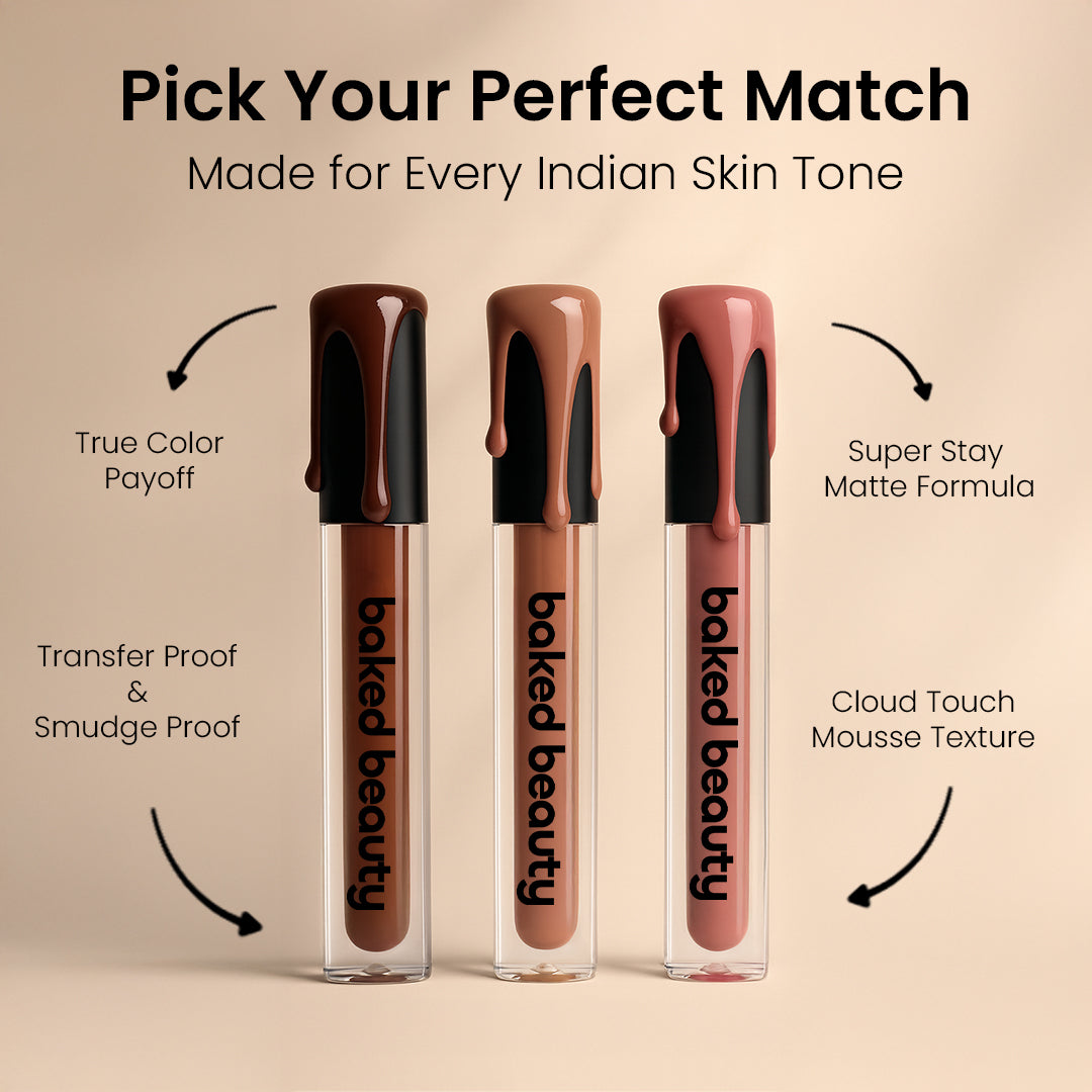 Baked Beauty Nude Talk Liquid Mousse Lipstick