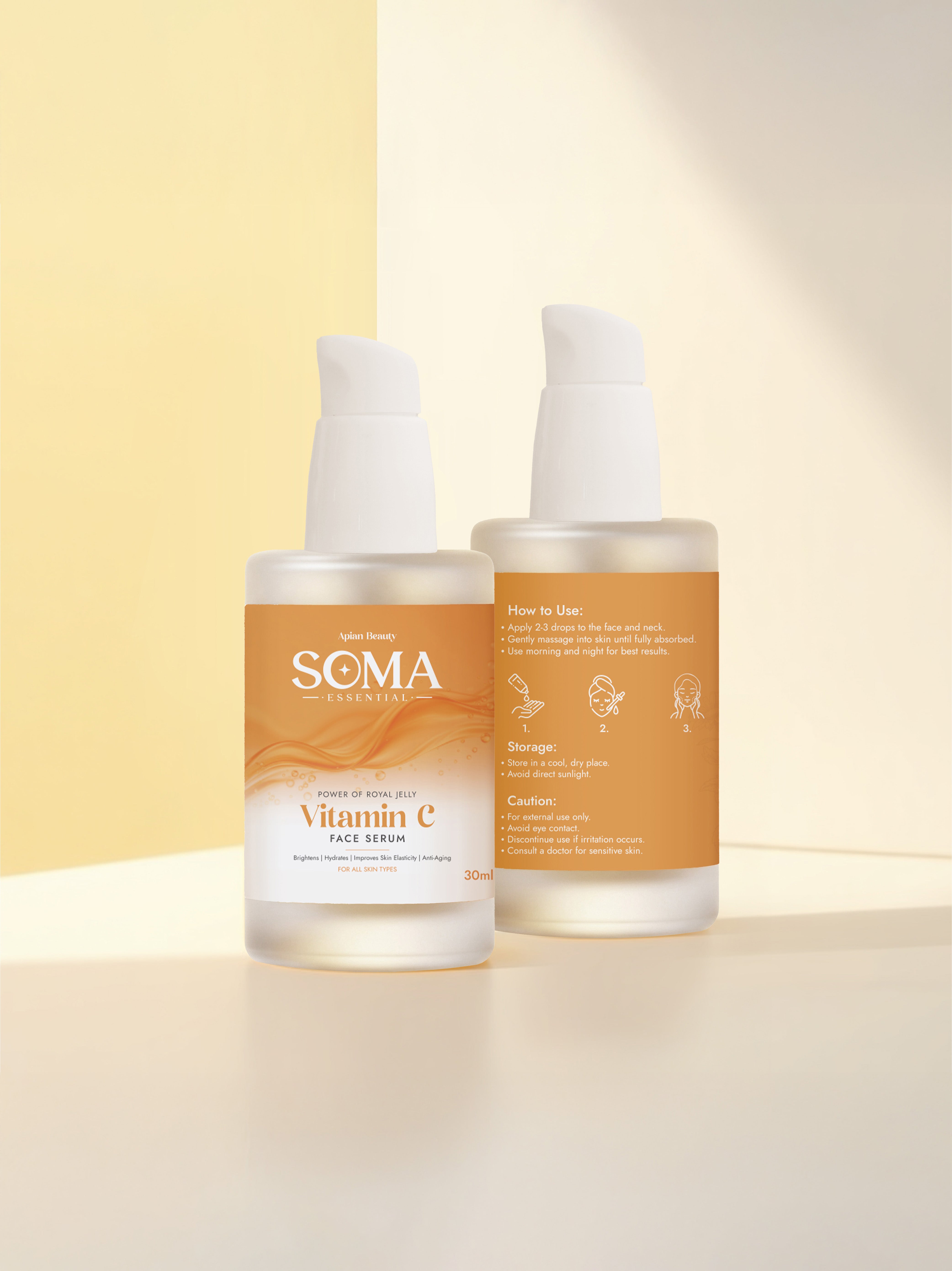 Soma Essential Royal Jelly Protein Glow Vitamin C Serum For Dull, Uneven & Tired Skin