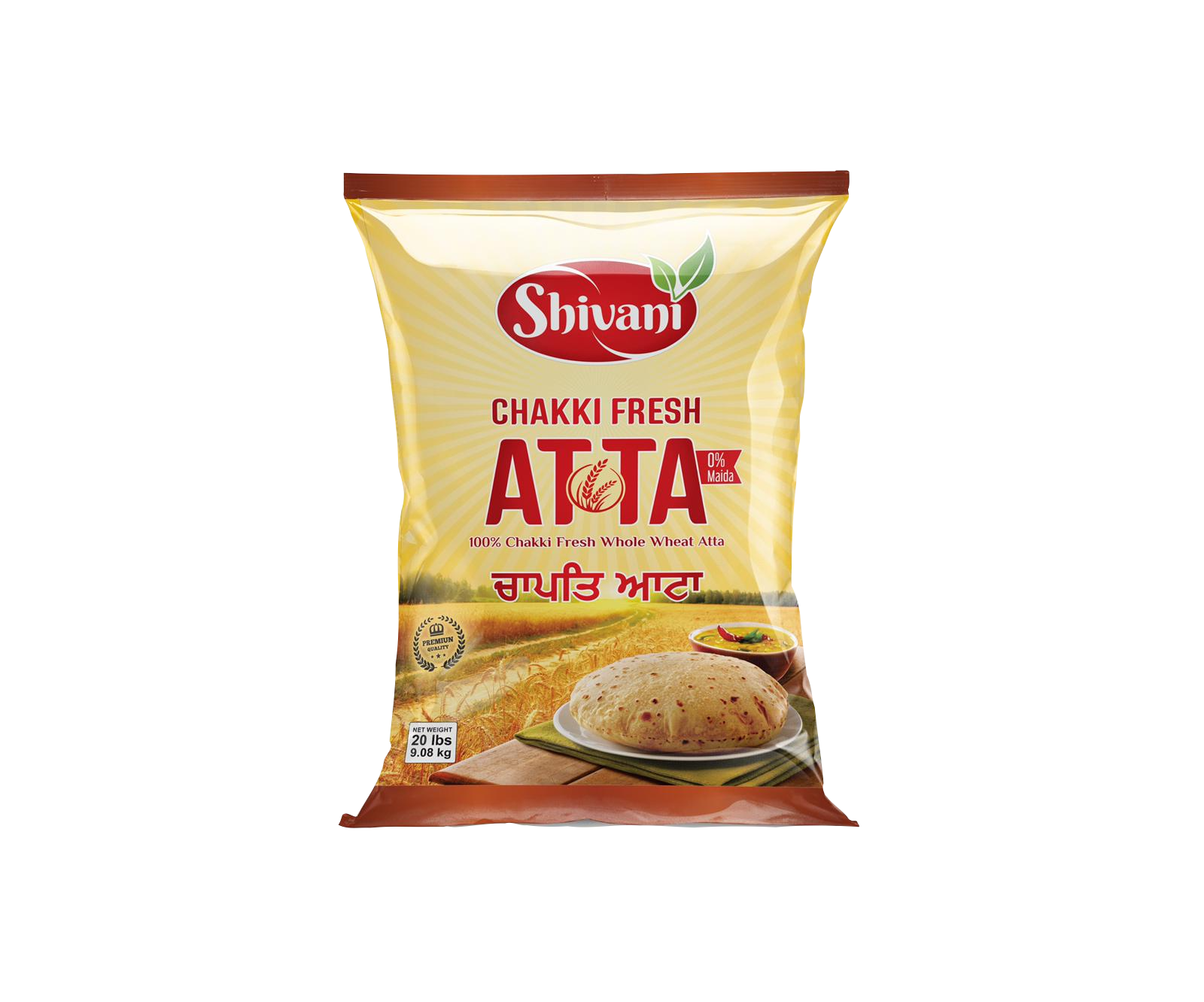 Shivani Chakki fresh Atta 9.08 (20Lb)