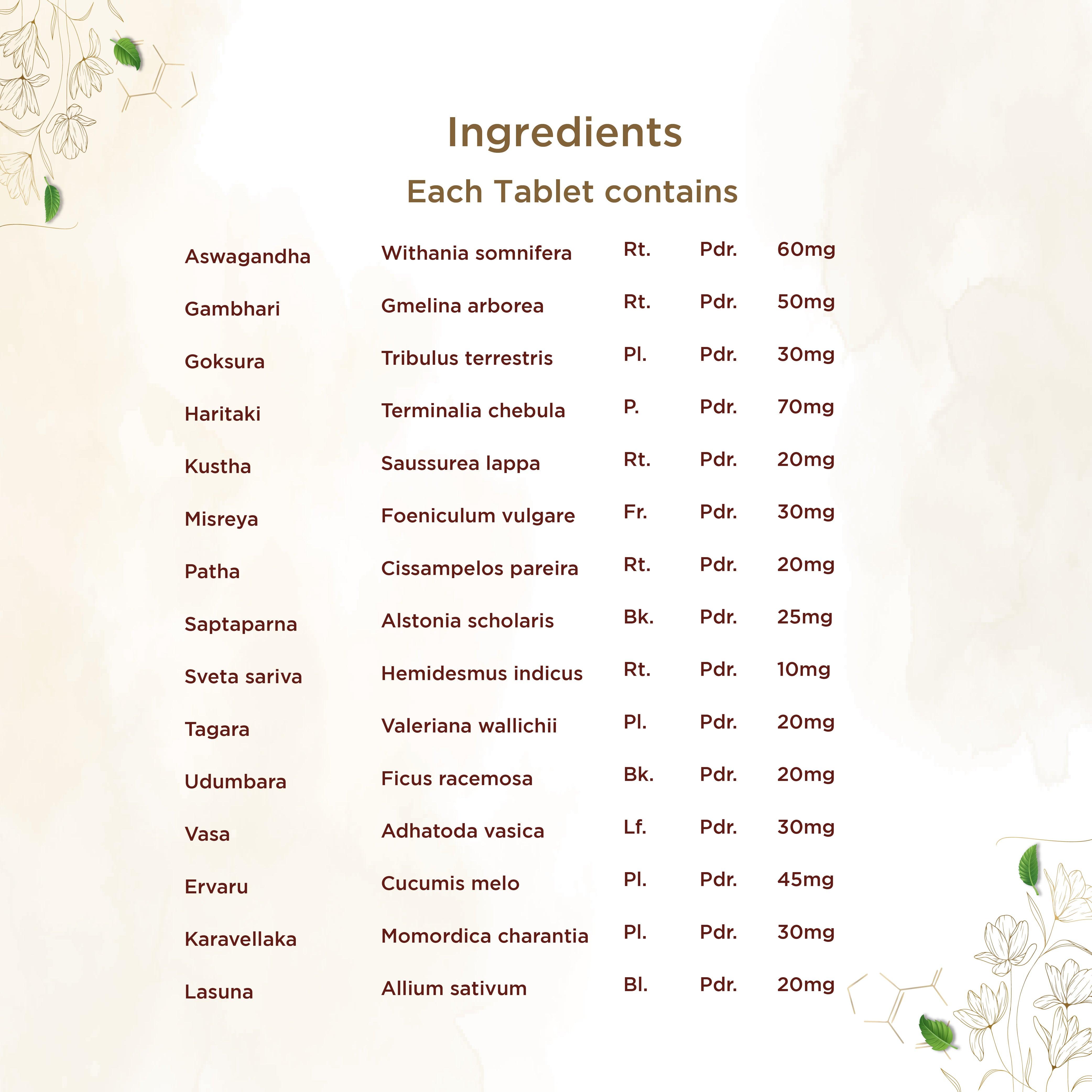 Shreevarma Rakkshak Tablets