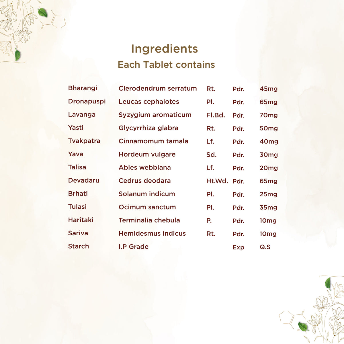 Shreevarma Sinit Tablets