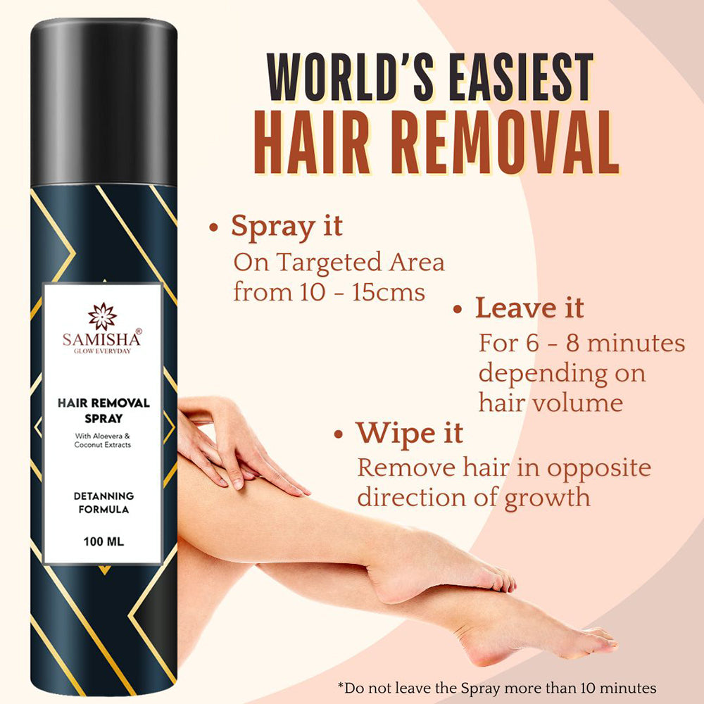 Samisha Hair Removal Spray For Men & Women