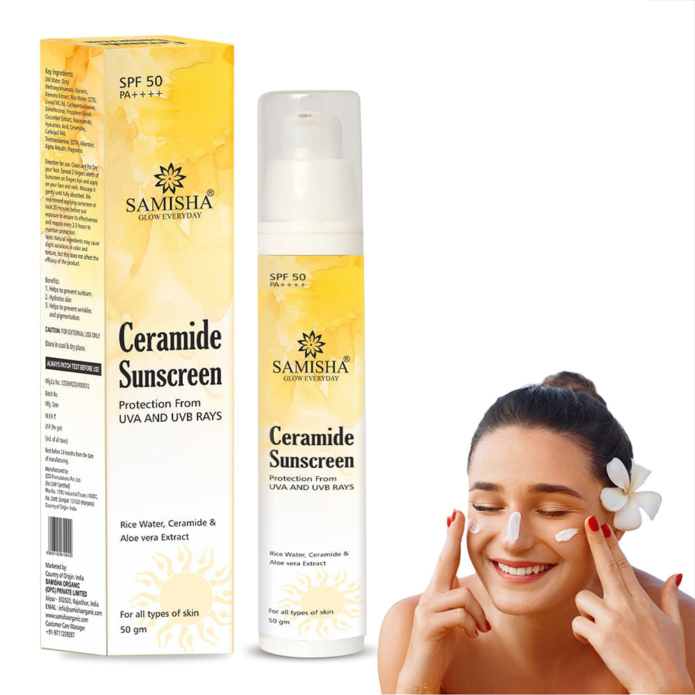 Samisha Ceramide & Hyaluronic Acid  Sunscreen Spf 50 Pa++++