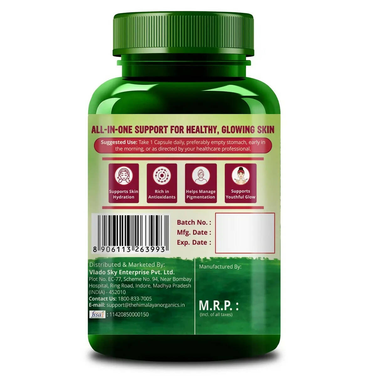Himalayan Organics Skin Glow Gutathione Capsules