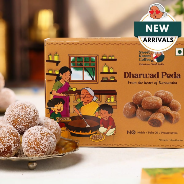 Sweet Karam Coffee Dharwad Peda (Traditional Milk Sweet)