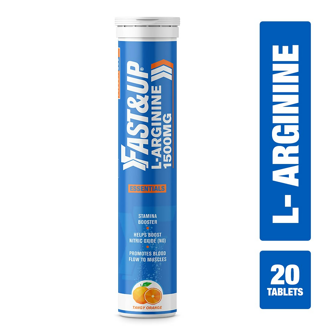 Fast&Up L-Arginine Essentials 1500 Mg & Vitalize Multivitamin Tablets - Orange Flavor