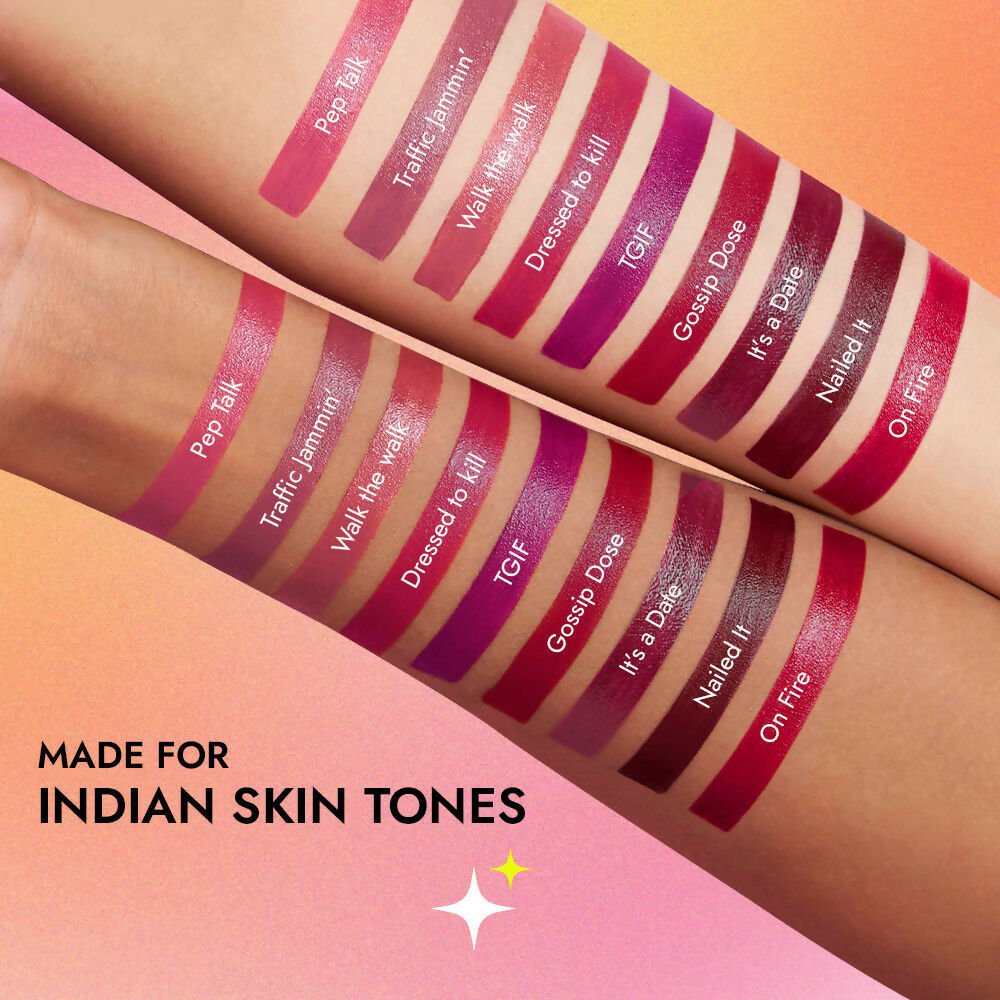 Nykaa So Creme Creamy Matte Lipstick - Plum Luck