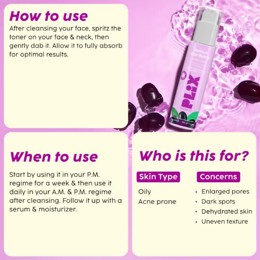 PLIX The Plant Fix Jamun Clarifying Fruity Toner