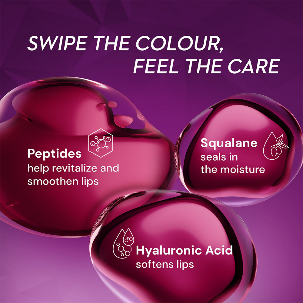 SUGAR Glide Peptide Serum Lipstick with Vitamin E - 02 Positano Peach