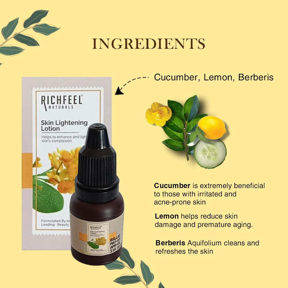 Richfeel Skin Lightening Lotion - Reduces Pigmentation