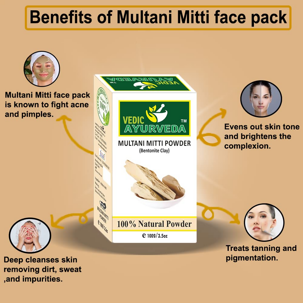 VedicAyurveda Multani Mitti Powder