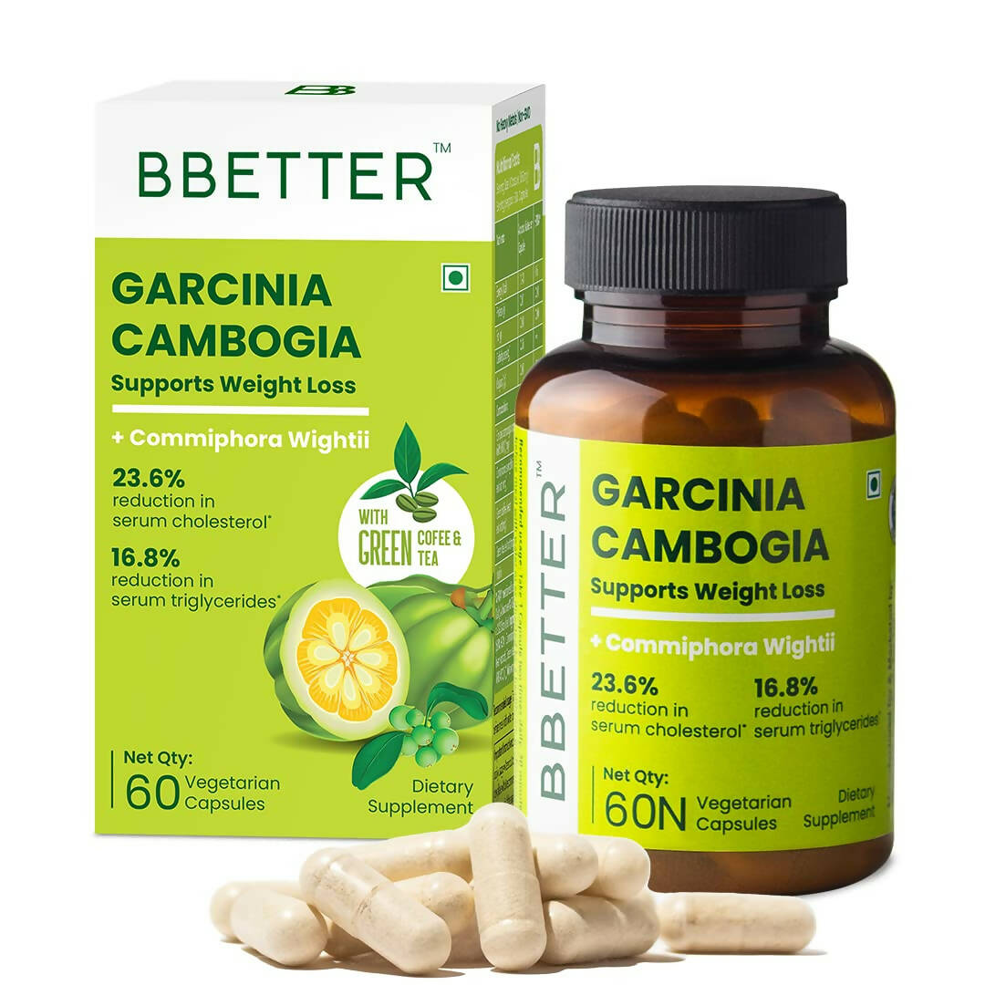 BBETTER Garcinia Capsules With Green Coffee Green Tea Extract