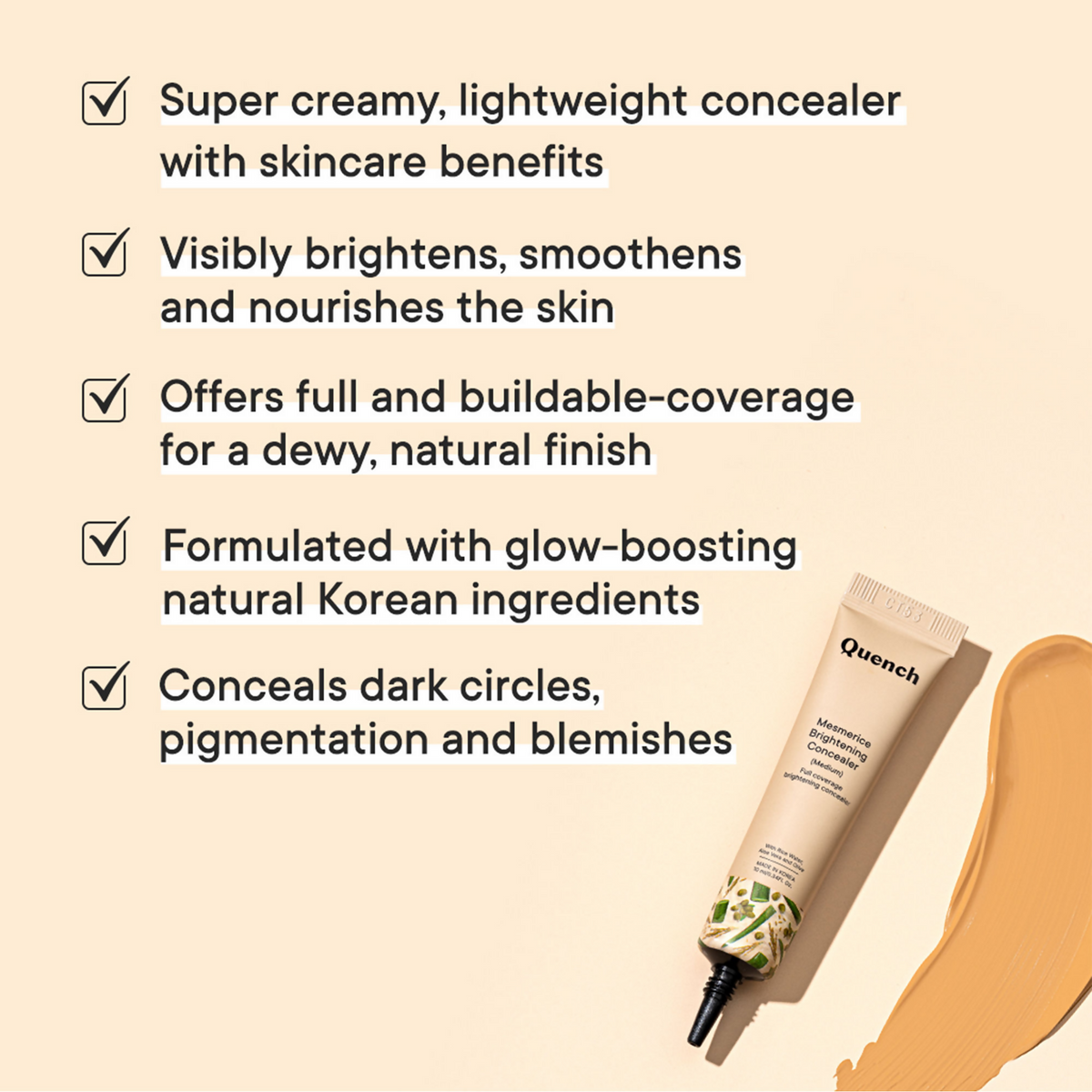 Quench Mesmerice Brightening Concealer - Deep