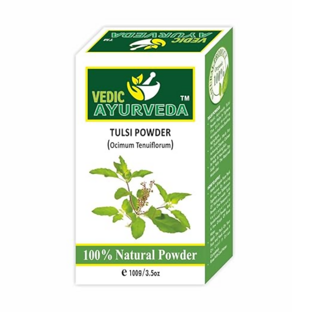 VedicAyurveda Tulsi Powder with Rose Water