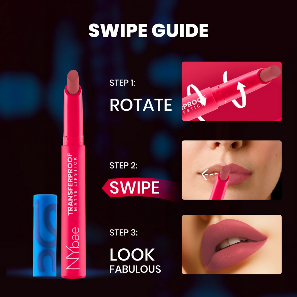 NY Bae Transfer-proof Matte Crayon Lipstick – Enchanted 08