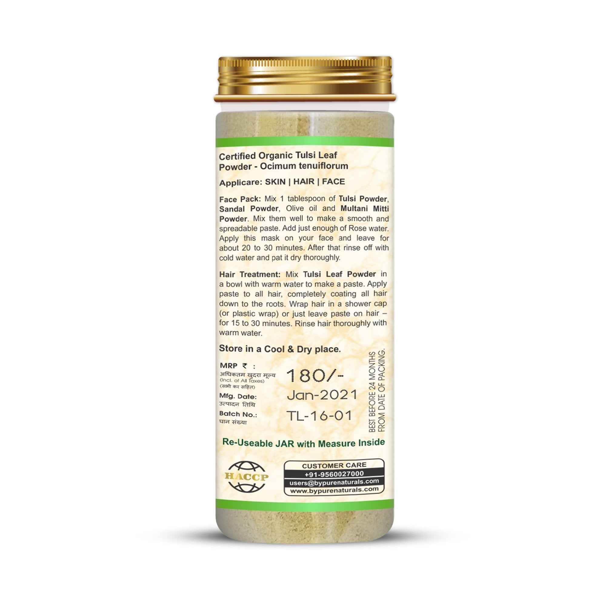 byPureNaturals Organic Tulsi Powder