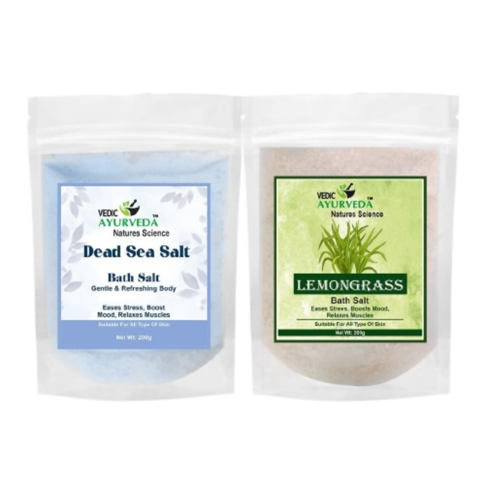 VedicAyurveda Dead Sea Salt and Lemongrass Bath Salt