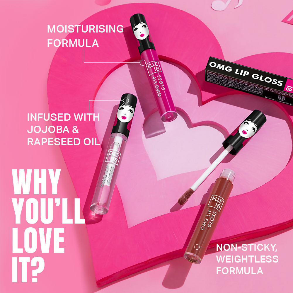Elle 18 OMG Lip Gloss - Pink-a-licious