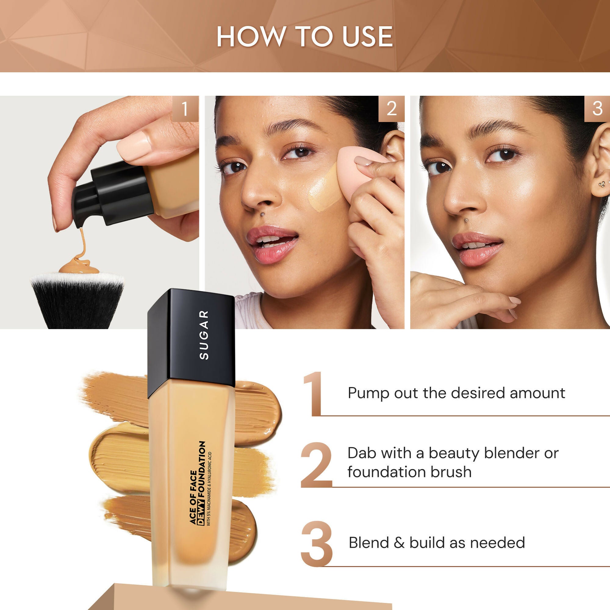 Sugar Ace Of Face Dewy Foundation - 05 Flat White