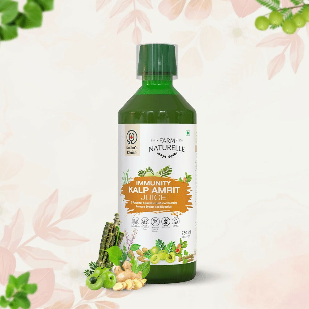 Farm Naturelle Immunity Kalp Amrit Juice - Strong Herbal Blend