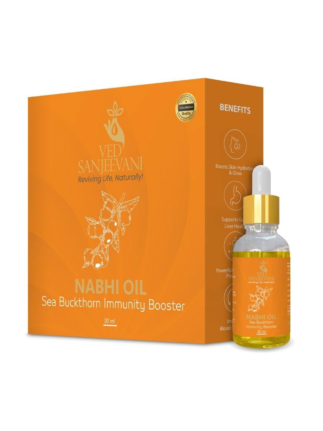 Ved Sanjeevani Seabuckthorn Nabhi Oil