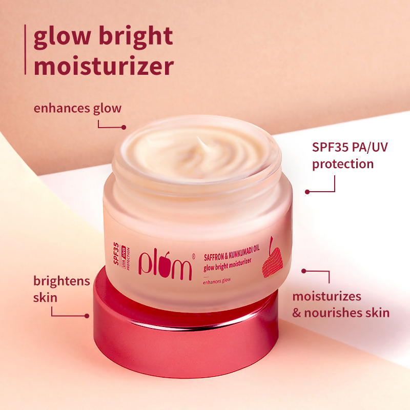 Plum CSM Combo - Saffron Face Wash Saffron Moisturizer & Niacinamide & Rice Water SPF Sunscreen
