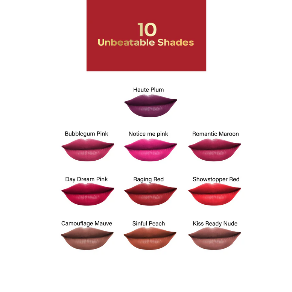 Faces Canada 3 in 1 LongStay Matte Lipstick - Raging Red 10