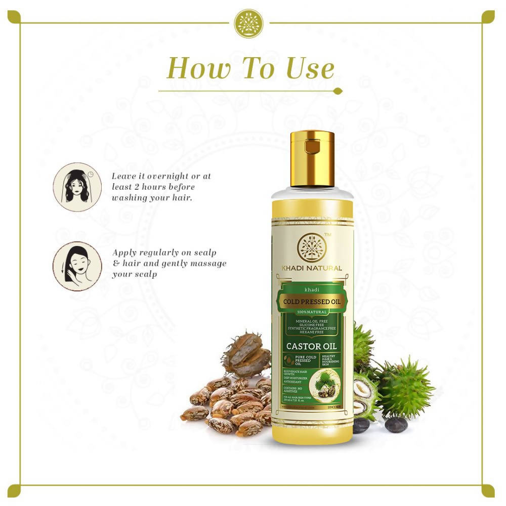 Khadi Natural Castor Cold Pressed Oil