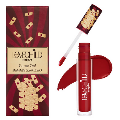 LoveChild By Masaba Gupta Take A DareTransfer-proof Blood Red Maroon Liquid Lipstick