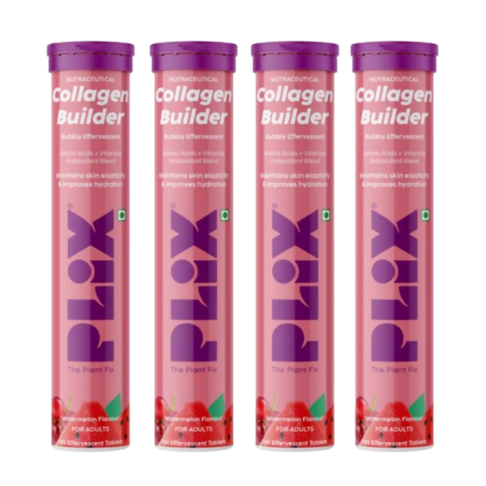 PLIX The Plant Fix Collagen Builder Bubbly Effervescent Tablets Vitamin C & E