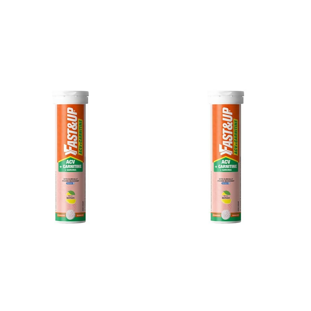 Fast&Up ACV + Carnitine + Garcinia Triple Action Formula Tablets - Lemon Flavour