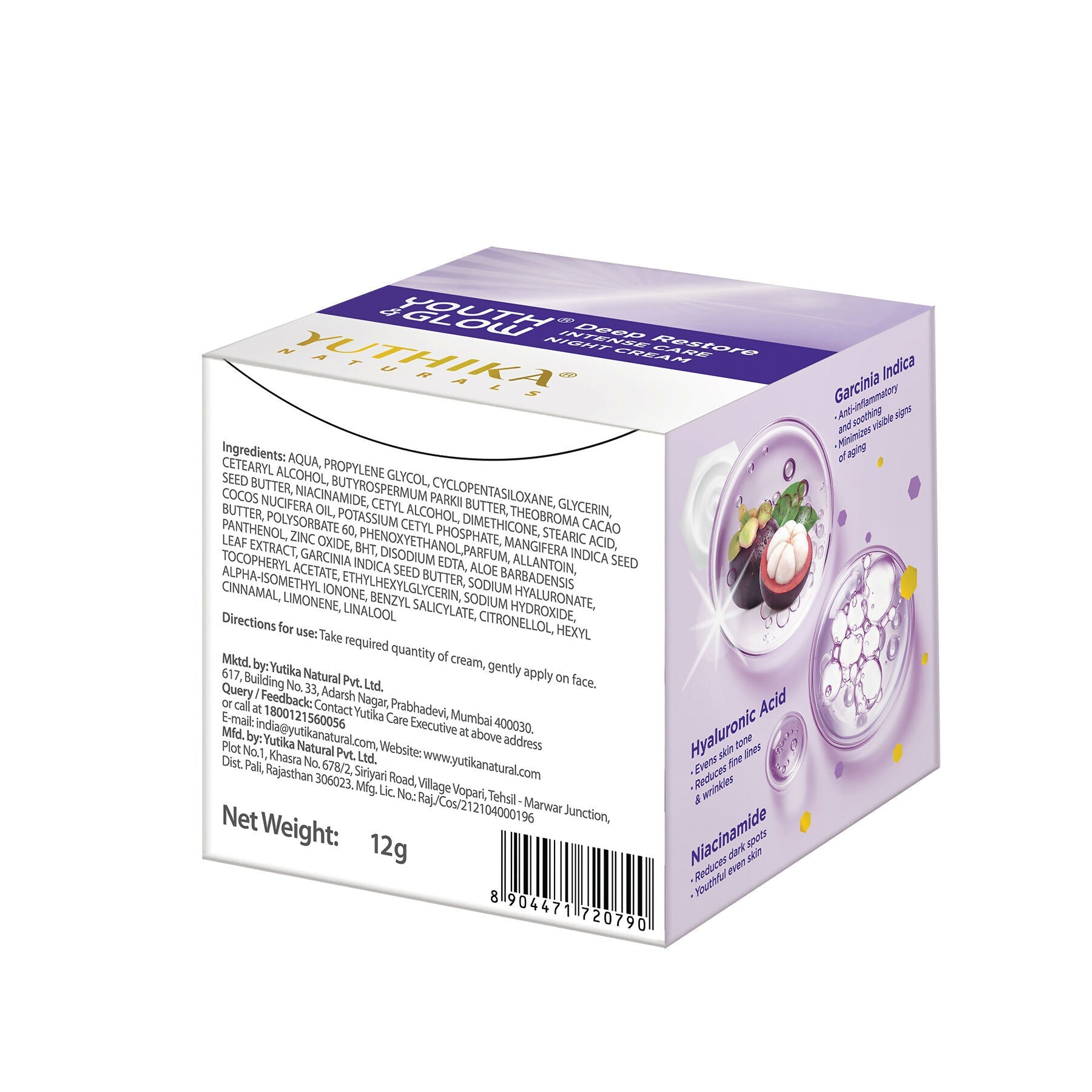 Yuthika Youth & Glow Deep Restore Night Cream For Women