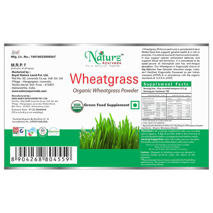 Naturz Ayurveda Wheatgrass Powder