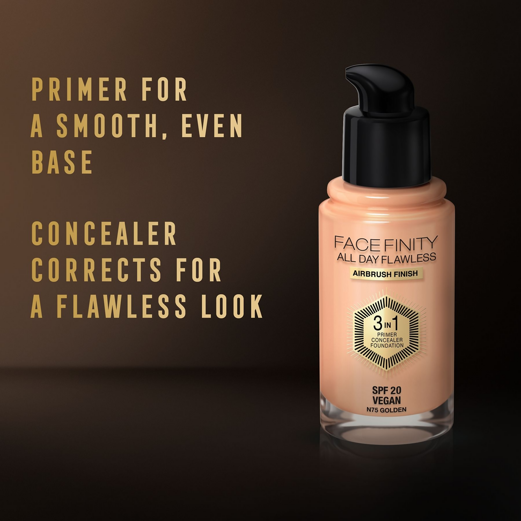 Max Factor Face Finity All Day Flawless 3 In 1 Foundation - Golden