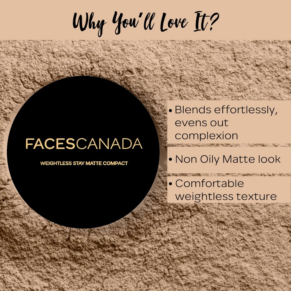 Faces Canada Compact Powder - Face Powder with SPF 20 - Ivory 01