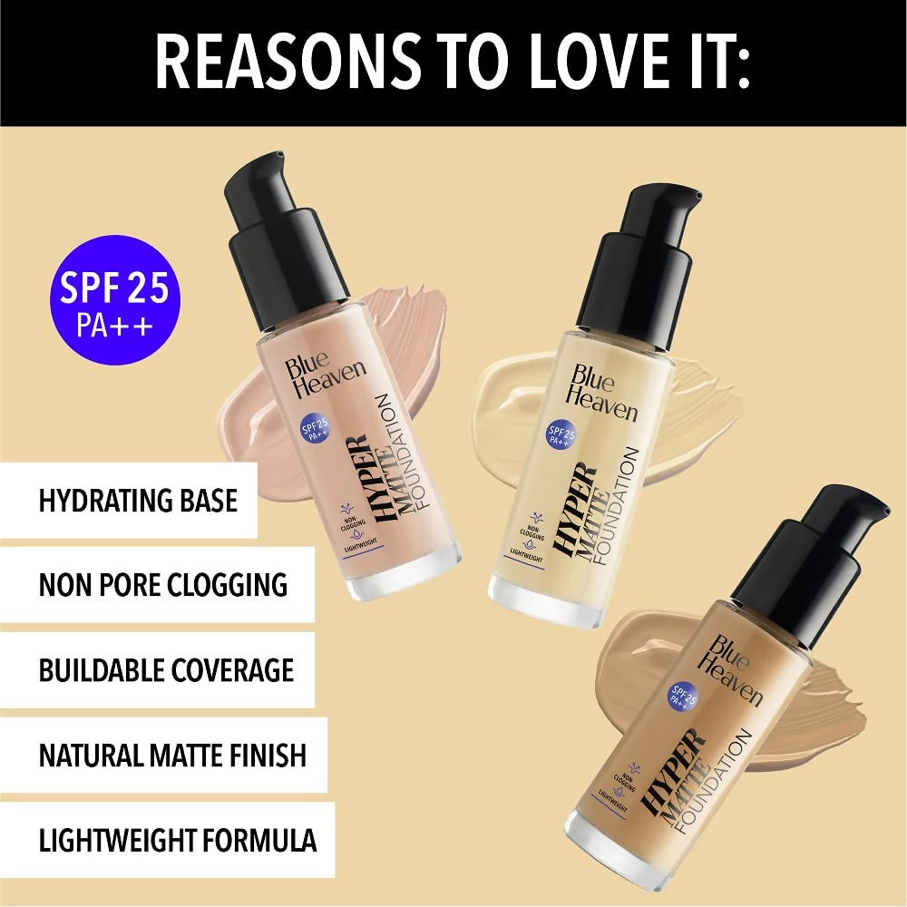 Blue Heaven Hyper Matte Foundation - 701 Caramel