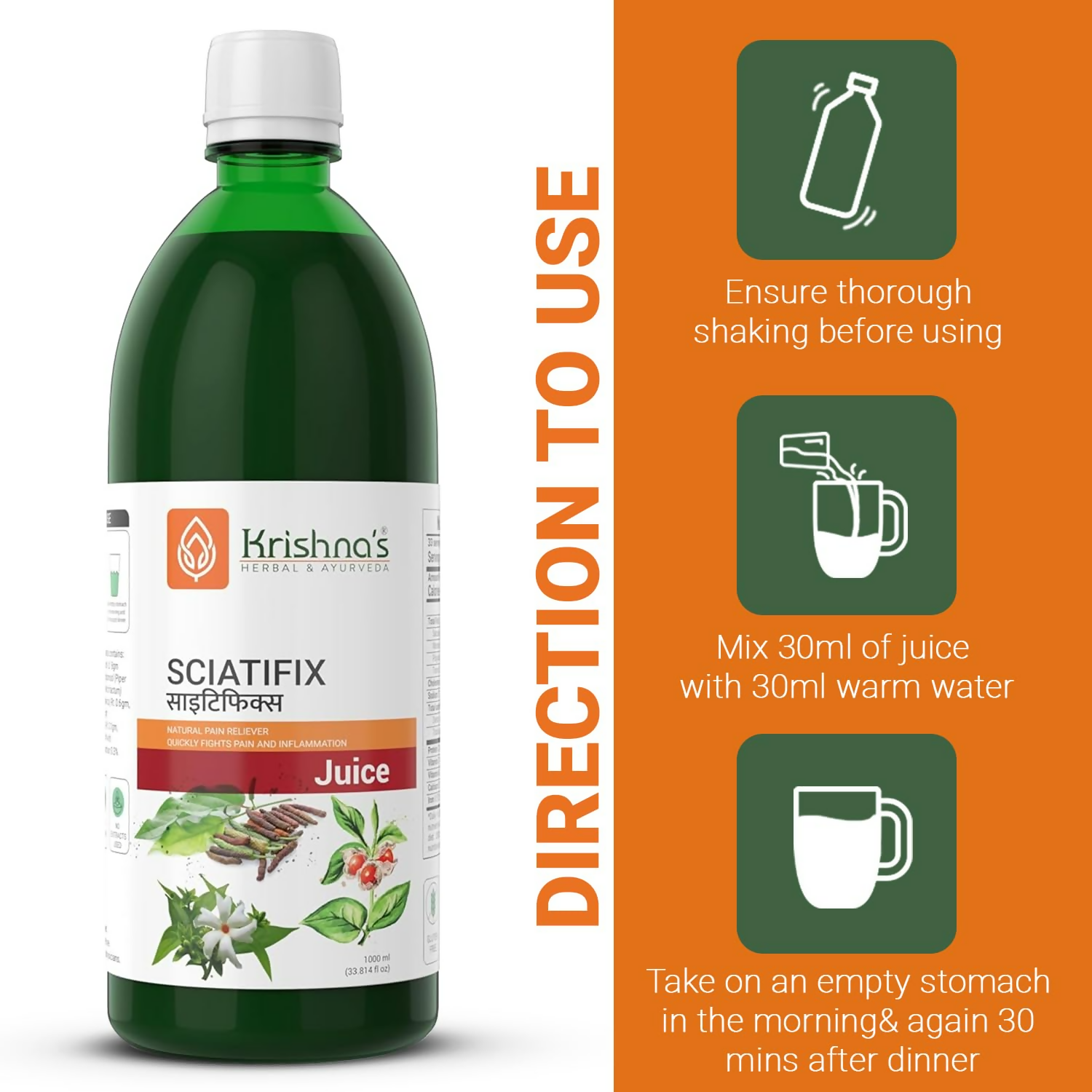 Krishna'S Herbal & Ayurveda Sciatifix Herbal Juice
