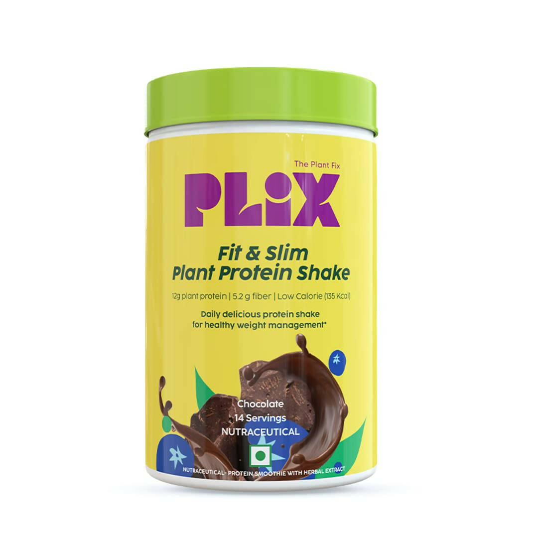 PLIX The Plant Fix Fit & Slim Smoothie Plant Protien Shake Powder - Chocolate