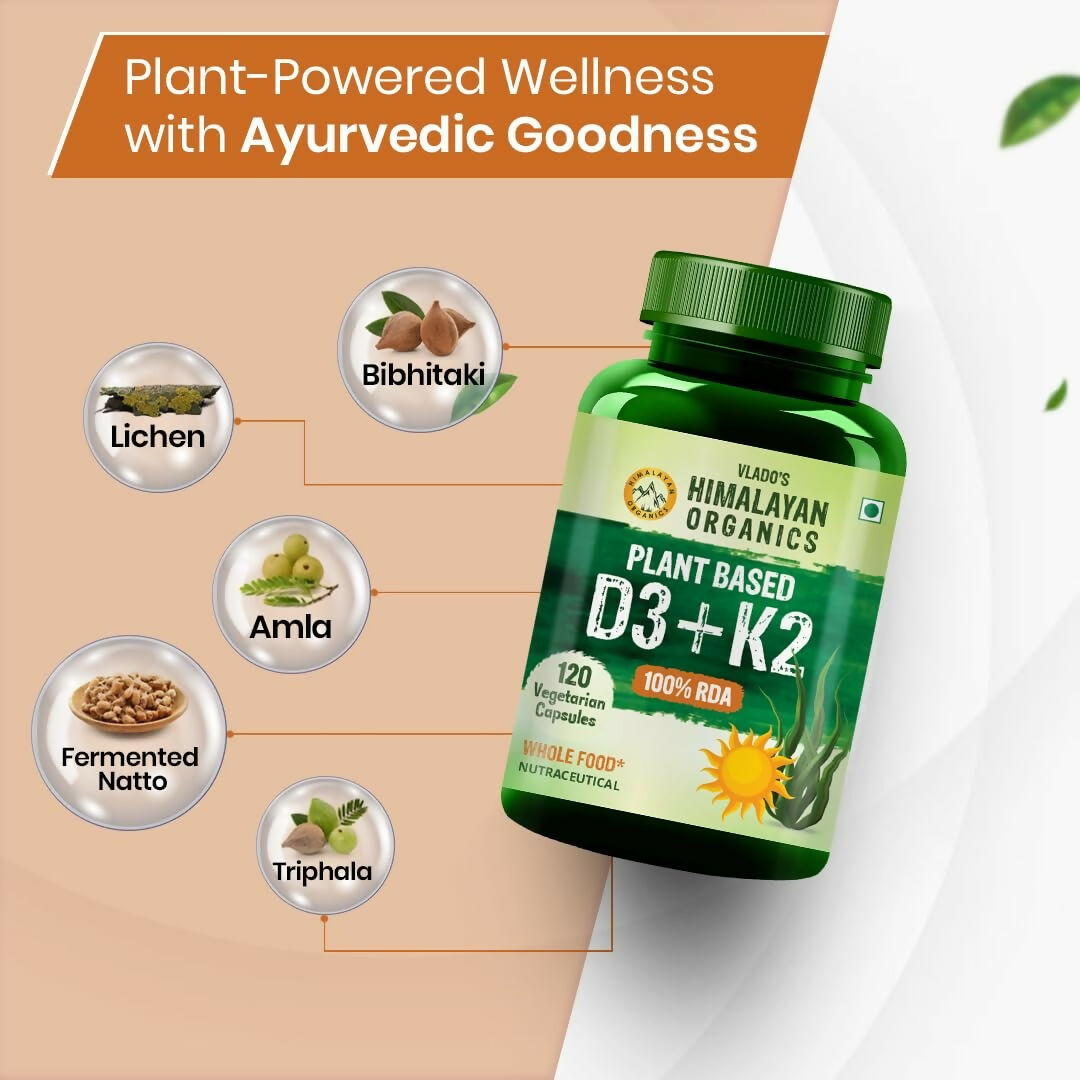 Himalayan Organics Vlado�s Plant Based 600iU Supplement Vitamin D3 + K2