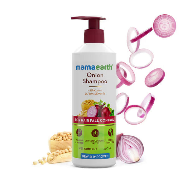 Mamaearth Onion Shampoo For Hair Fall Care