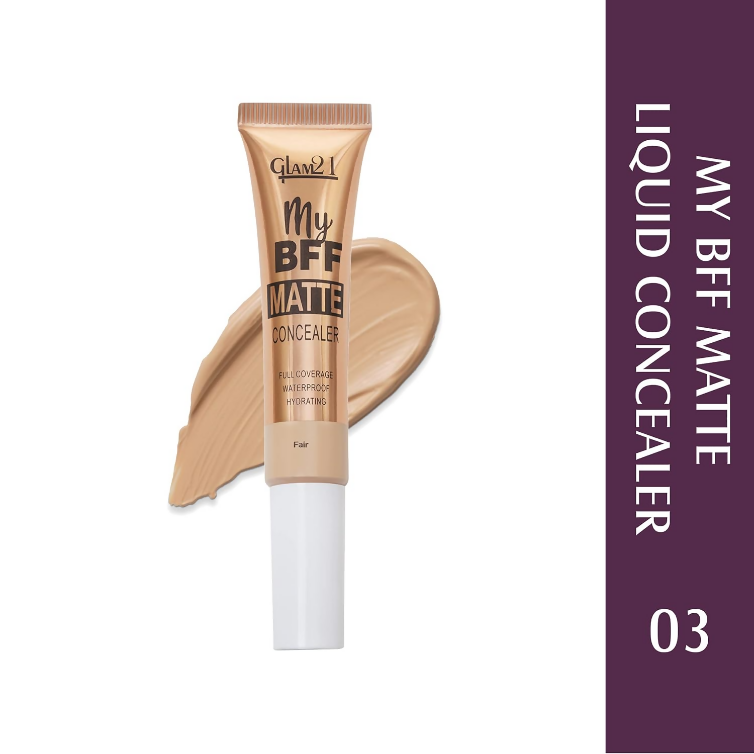 Glam21 My BFF Matte Liquid Concealer For All Skin Tone Matte Finish - Fair