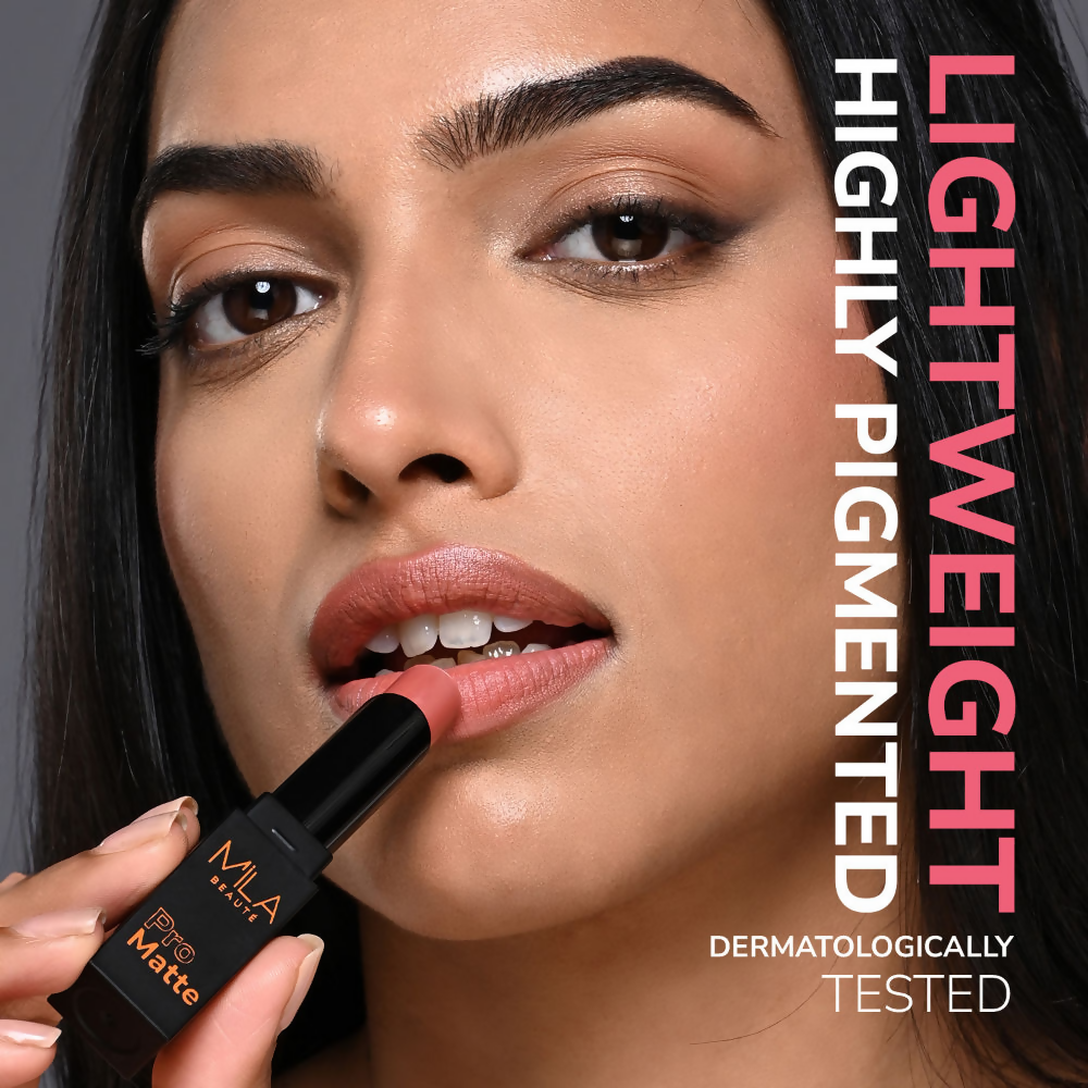 Mila Beaute Pro Matte Long Lasting Creamy Matte Finish Lipstick - Neerja
