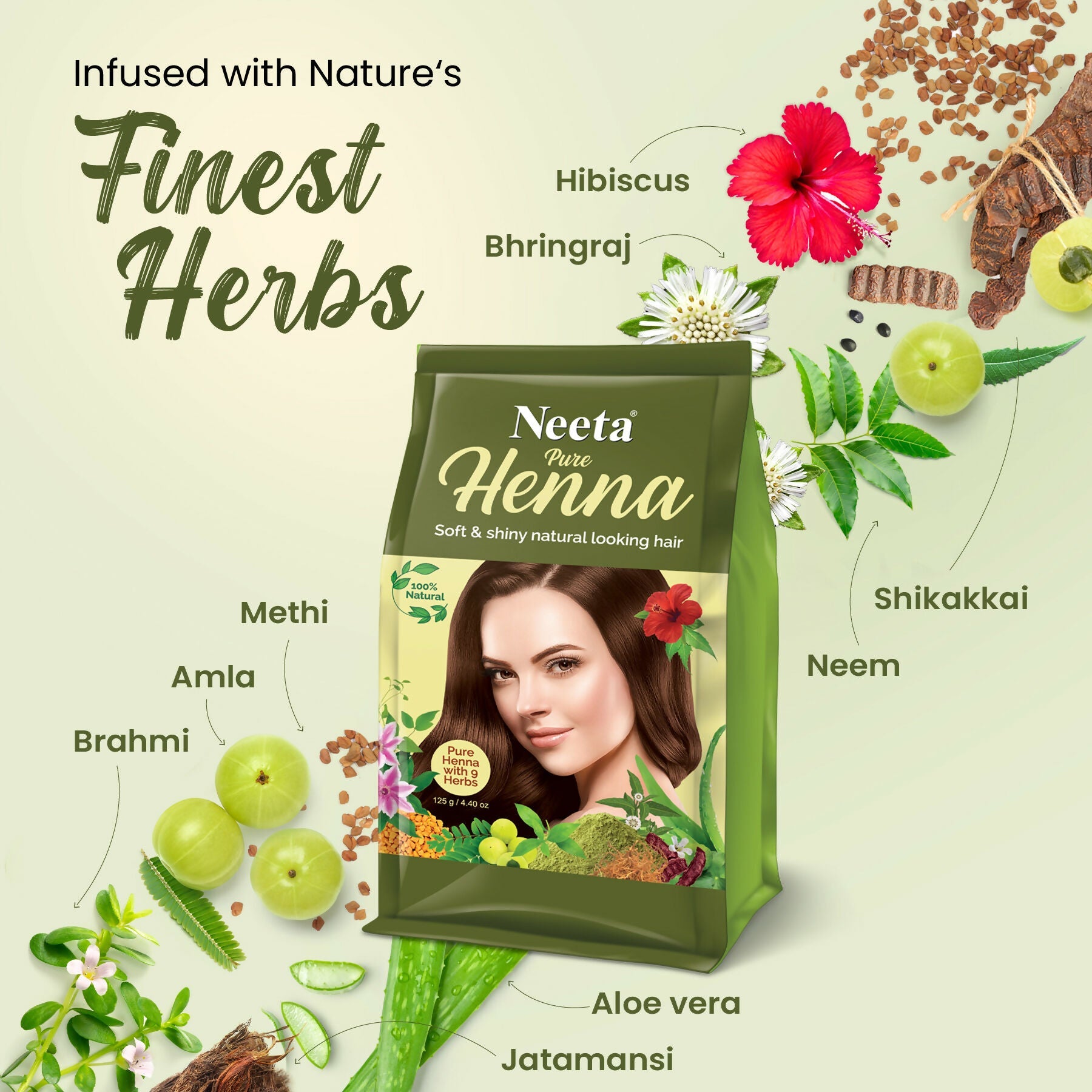 Neeta Pure Henna Soft & Shiny Natural Looking Hair Color