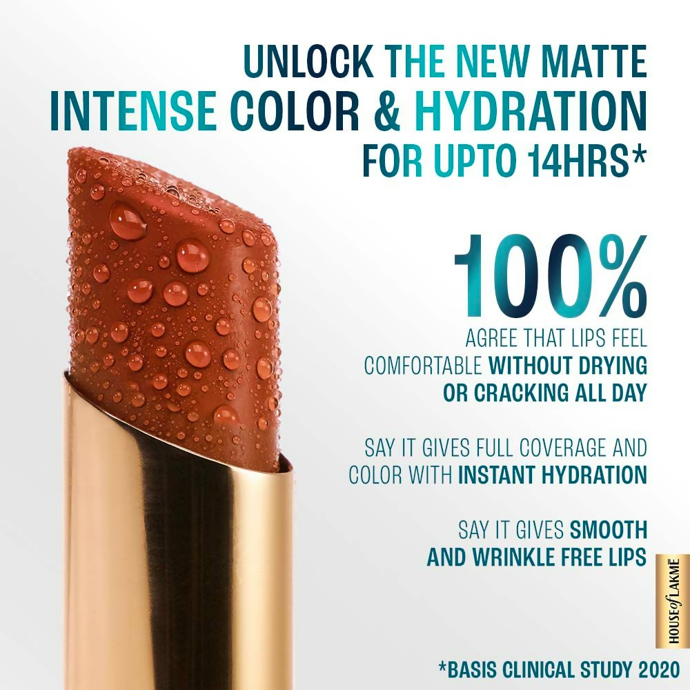 Lakme 9to5 Hya Matte Lipstick - Promotion Pink